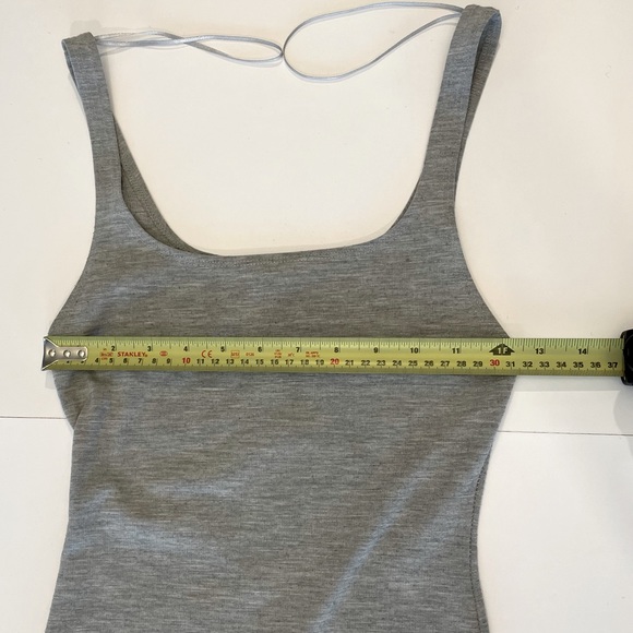 Zara Trafaluc Grey Bodycon MIDI dress Size S - Picture 8 of 9